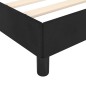 vidaXL Estructura de cama con cabecero de terciopelo negro 100x200 cm