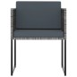 vidaXL Set de comedor para jardín 13 pzas cojines ratán sintético gris vidaXL Set de comedor para jardín 13 pzas cojines ratán sintético gris