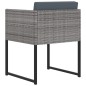 vidaXL Set de comedor para jardín 13 pzas cojines ratán sintético gris vidaXL Set de comedor para jardín 13 pzas cojines ratán sintético gris