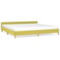 vidaXL Estructura de cama con cabecero de tela verde 200x200 cm vidaXL Estructura de cama con cabecero de tela verde 200x200 cm