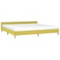 vidaXL Estructura de cama con cabecero de tela verde 200x200 cm vidaXL Estructura de cama con cabecero de tela verde 200x200 cm