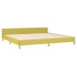 vidaXL Estructura de cama con cabecero de tela verde 200x200 cm vidaXL Estructura de cama con cabecero de tela verde 200x200 cm