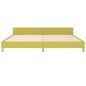 vidaXL Estructura de cama con cabecero de tela verde 200x200 cm vidaXL Estructura de cama con cabecero de tela verde 200x200 cm