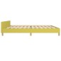 vidaXL Estructura de cama con cabecero de tela verde 200x200 cm vidaXL Estructura de cama con cabecero de tela verde 200x200 cm