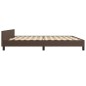 vidaXL Estructura de cama cabecero cuero sintético marrón 200x200 cm