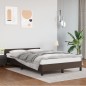 vidaXL Estructura de cama cabecero cuero sintético marrón 120x200 cm vidaXL Estructura de cama cabecero cuero sintético marrón 120x200 cm