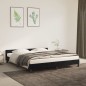 vidaXL Estructura de cama con cabecero de terciopelo negro 160x200 cm vidaXL Estructura de cama con cabecero de terciopelo negro 160x200 cm