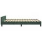 vidaXL Estructura cama con cabecero terciopelo verde oscuro 140x200 cm
