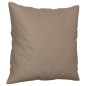 vidaXL Cojines decorativos 2 uds tela microfibra gris taupé 40x40 cm