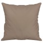 vidaXL Cojines decorativos 2 uds tela microfibra gris taupé 40x40 cm