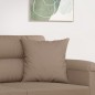 vidaXL Cojines decorativos 2 uds tela microfibra gris taupé 40x40 cm