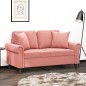 vidaXL Cojines decorativos 2 uds terciopelo rosa 40x40 cm vidaXL Cojines decorativos 2 uds terciopelo rosa 40x40 cm
