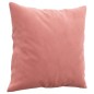 vidaXL Cojines decorativos 2 uds terciopelo rosa 40x40 cm vidaXL Cojines decorativos 2 uds terciopelo rosa 40x40 cm