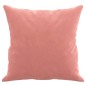 vidaXL Cojines decorativos 2 uds terciopelo rosa 40x40 cm vidaXL Cojines decorativos 2 uds terciopelo rosa 40x40 cm