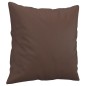 vidaXL Cojines decorativos 2 uds cuero sintético marrón 40x40 cm vidaXL Cojines decorativos 2 uds cuero sintético marrón 40x40 cm