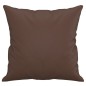 vidaXL Cojines decorativos 2 uds cuero sintético marrón 40x40 cm vidaXL Cojines decorativos 2 uds cuero sintético marrón 40x40 cm