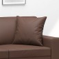 vidaXL Cojines decorativos 2 uds cuero sintético marrón 40x40 cm vidaXL Cojines decorativos 2 uds cuero sintético marrón 40x40 cm