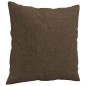 vidaXL Cojines decorativos 2 uds tela marrón 40x40 cm vidaXL Cojines decorativos 2 uds tela marrón 40x40 cm