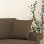 vidaXL Cojines decorativos 2 uds tela marrón 40x40 cm vidaXL Cojines decorativos 2 uds tela marrón 40x40 cm