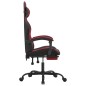 vidaXL Silla gaming giratoria y reposapiés cuero sintético vidaXL Silla gaming giratoria y reposapiés cuero sintético