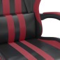 vidaXL Silla gaming giratoria y reposapiés cuero sintético vidaXL Silla gaming giratoria y reposapiés cuero sintético