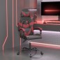 vidaXL Silla gaming giratoria cuero sintético negro y rojo vino tinto vidaXL Silla gaming giratoria cuero sintético negro y rojo vino tinto