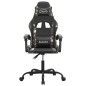 vidaXL Silla gaming giratoria cuero sintético negro y camuflaje vidaXL Silla gaming giratoria cuero sintético negro y camuflaje