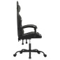vidaXL Silla gaming giratoria cuero sintético negro y camuflaje vidaXL Silla gaming giratoria cuero sintético negro y camuflaje