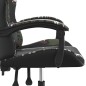 vidaXL Silla gaming giratoria cuero sintético negro y camuflaje vidaXL Silla gaming giratoria cuero sintético negro y camuflaje