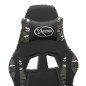 vidaXL Silla gaming giratoria cuero sintético negro y camuflaje vidaXL Silla gaming giratoria cuero sintético negro y camuflaje