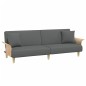 vidaXL Sofá cama con reposabrazos tela gris oscuro vidaXL Sofá cama con reposabrazos tela gris oscuro