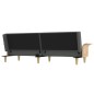 vidaXL Sofá cama con reposabrazos tela gris oscuro vidaXL Sofá cama con reposabrazos tela gris oscuro