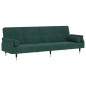 vidaXL Sofá cama con cojines terciopelo verde oscuro vidaXL Sofá cama con cojines terciopelo verde oscuro