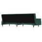 vidaXL Sofá cama con cojines terciopelo verde oscuro vidaXL Sofá cama con cojines terciopelo verde oscuro
