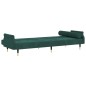 vidaXL Sofá cama con cojines terciopelo verde oscuro vidaXL Sofá cama con cojines terciopelo verde oscuro
