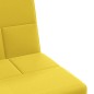 vidaXL Sofá cama con portavasos tela amarillo claro vidaXL Sofá cama con portavasos tela amarillo claro
