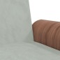 vidaXL Sofá cama con portavasos terciopelo gris claro vidaXL Sofá cama con portavasos terciopelo gris claro
