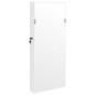 vidaXL Espejo con joyero de pared blanco 37,5x10x90 cm vidaXL Espejo con joyero de pared blanco 37,5x10x90 cm