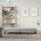 vidaXL Sofá cama con portavasos terciopelo gris claro vidaXL Sofá cama con portavasos terciopelo gris claro