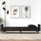 vidaXL Sofá cama con reposabrazos terciopelo negro vidaXL Sofá cama con reposabrazos terciopelo negro