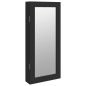 vidaXL Espejo con joyero de pared negro 30x8,5x67 cm vidaXL Espejo con joyero de pared negro 30x8,5x67 cm