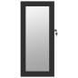 vidaXL Espejo con joyero de pared negro 30x8,5x67 cm vidaXL Espejo con joyero de pared negro 30x8,5x67 cm