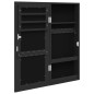 vidaXL Espejo con joyero de pared negro 30x8,5x67 cm vidaXL Espejo con joyero de pared negro 30x8,5x67 cm