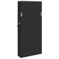 vidaXL Espejo con joyero de pared negro 30x8,5x67 cm vidaXL Espejo con joyero de pared negro 30x8,5x67 cm