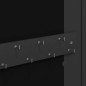 vidaXL Espejo con joyero de pared negro 30x8,5x67 cm vidaXL Espejo con joyero de pared negro 30x8,5x67 cm