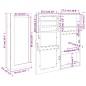 vidaXL Espejo con joyero de pared negro 30x8,5x67 cm vidaXL Espejo con joyero de pared negro 30x8,5x67 cm