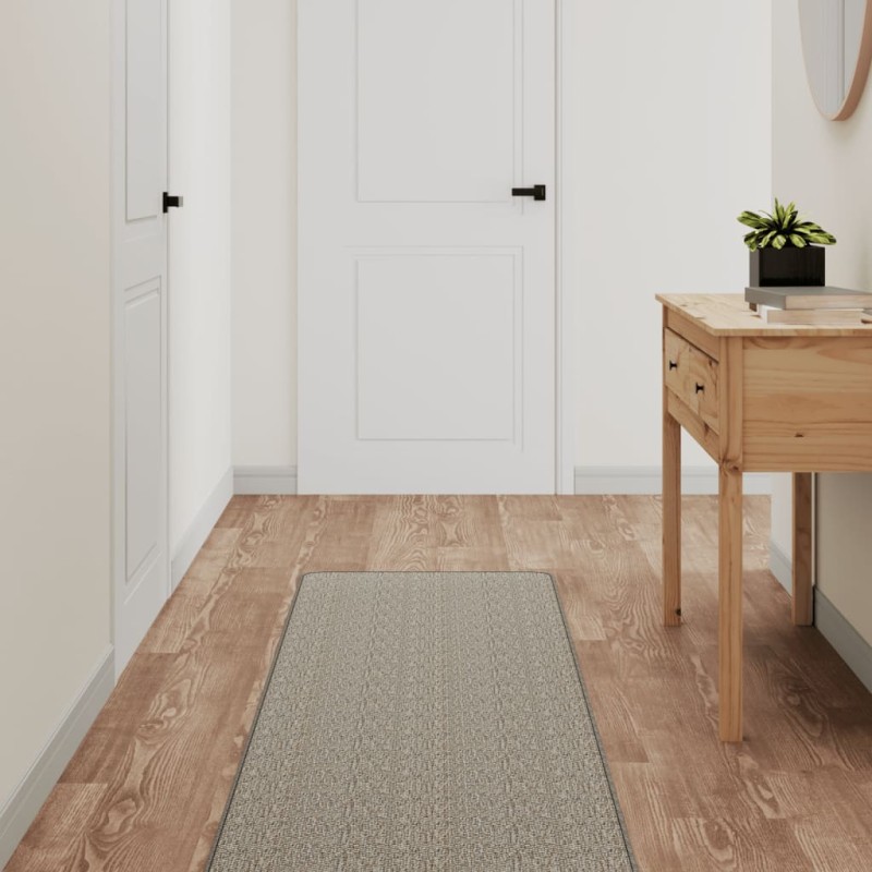 vidaXL Alfombra de pasillo con aspecto de sisal gris taupe 50x200 cm vidaXL Alfombra de pasillo con aspecto de sisal gris taupe 50x200 cm