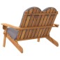 vidaXL Banco de jardín Adirondack con cojines madera de acacia 126 cm vidaXL Banco de jardín Adirondack con cojines madera de acacia 126 cm
