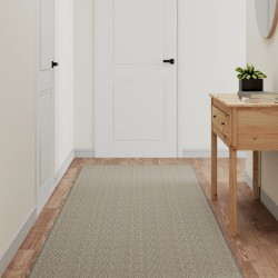 vidaXL Alfombra de pasillo con aspecto de sisal plateada 80x250 cm
