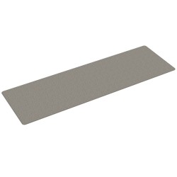 vidaXL Alfombra de pasillo con aspecto de sisal plateada 80x250 cm